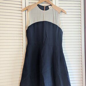 3.1 Phillip Lim Silk Dress in Navy, Cream, and Tan size XS / 2 / 34